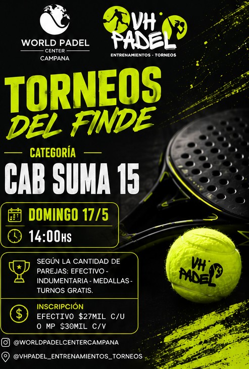 Portada del torneo CAB SUMA 15
